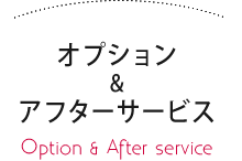 オプション、アフターサービス